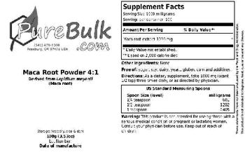 PureBulk.com Maca Root Powder 4:1 - 