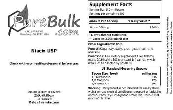 PureBulk.com Niacin USP - 