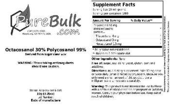 PureBulk.com Octacosanol 30% Polycosanol 99% - 