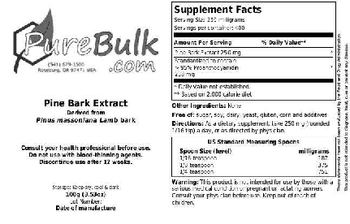 PureBulk.com Pine Bark Extract - 