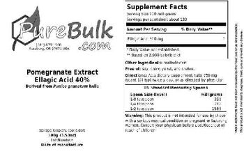 PureBulk.com Pomegranate Extract Ellagic Acid 40% - 