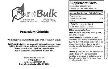 PureBulk.com Potassium Chloride - 