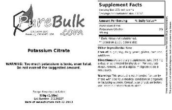 PureBulk.com Potassium Citrate - 