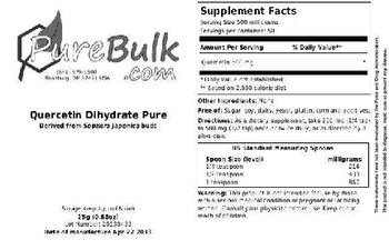 PureBulk.com Quercetin Dihydrate Pure - 