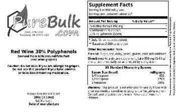 PureBulk.com Red Wine 30% Polyphenols - 