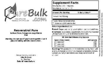 PureBulk.com Resveratrol Pure - 