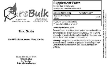 PureBulk.com Zinc Oxide - 