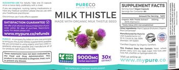PureCo Milk Thistle - supplement