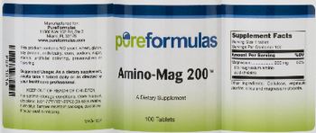 PureFormulas Amino-Mag 200 - supplement