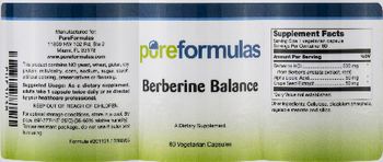 PureFormulas Berberine Balance - supplement