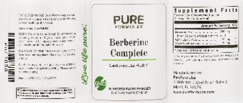 PureFormulas Berberine Complete - supplement