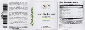 PureFormulas Boswellia-Turmeric Complex - supplement