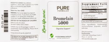 PureFormulas Bromelain-5000 - supplement