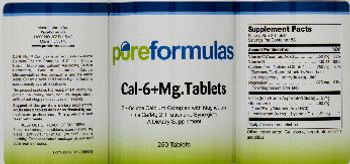 PureFormulas Cal-6+Mg.Tablets - supplement
