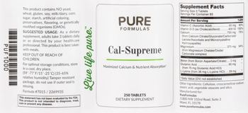 PureFormulas Cal-Supreme - supplement