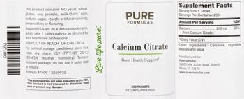 PureFormulas Calcium Citrate - supplement