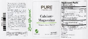 PureFormulas Calcium + Magnesium - supplement