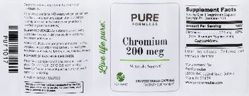 PureFormulas Chromium 200 mcg - supplement