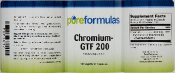 PureFormulas Chromium-GTF 200 - supplement