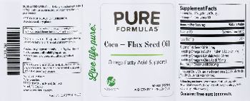 PureFormulas Coco + Flax Seed Oil - supplement