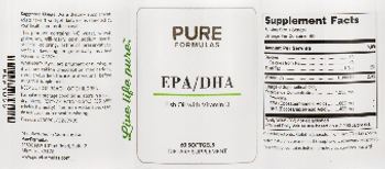 PureFormulas EPA/DHA - supplement