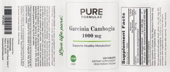 PureFormulas Garcinia Cambogia 1000 mg - supplement