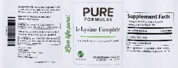 PureFormulas L-Lysine Complete - supplement