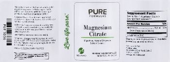 PureFormulas Magnesium Citrate - supplement