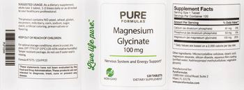 PureFormulas Magnesium Glycinate 100 mg - supplement