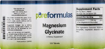 PureFormulas Magnesium Glycinate - supplement