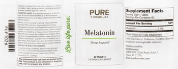 PureFormulas Melatonin - supplement