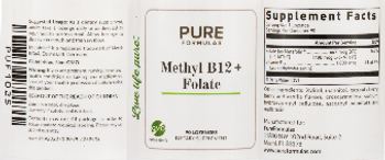PureFormulas Methyl B12 + Folate - supplement