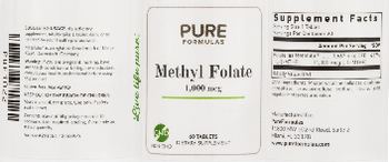 PureFormulas Methyl Folate 1,000 mcg - supplement