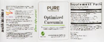 PureFormulas Optimized Curcumin - supplement