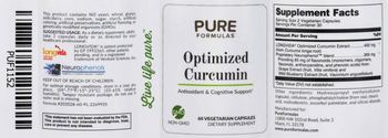 PureFormulas Optimized Curcumin - supplement