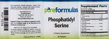 PureFormulas Phosphatidyl Serine - supplement
