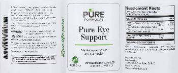 PureFormulas Pure Eye Support - supplement