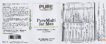 PureFormulas PureMulti for Men - supplement