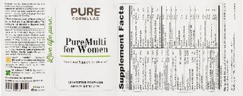 PureFormulas PureMulti for Women - supplement