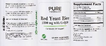 PureFormulas Red Yeast Rice 1200 mg with CoQ10 - supplement