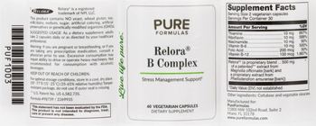 PureFormulas Relora B Complex - supplement