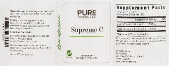 PureFormulas Supreme C - supplement