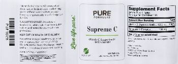 PureFormulas Supreme C - supplement