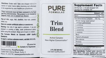 PureFormulas Trim Blend - supplement