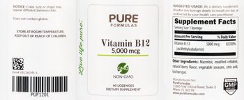 PureFormulas Vitamin B12 5,000 mcg - supplement