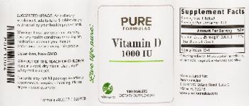 PureFormulas Vitamin D 1000 IU - supplement