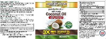 Purely Inspired 100% Pure Coconut Oil - supplement