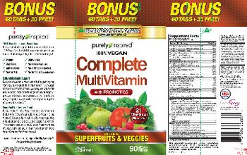 Purely Inspired 100% Vegan Complete MultiVitamin - supplement