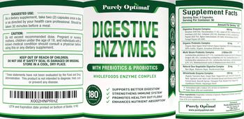 Purely Optimal Digestive Enzymes - supplement