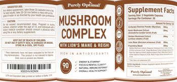 Purely Optimal Mushroom Complex - supplement